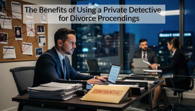 The Benefits of Using a Private Detective for Divorce Proceedings