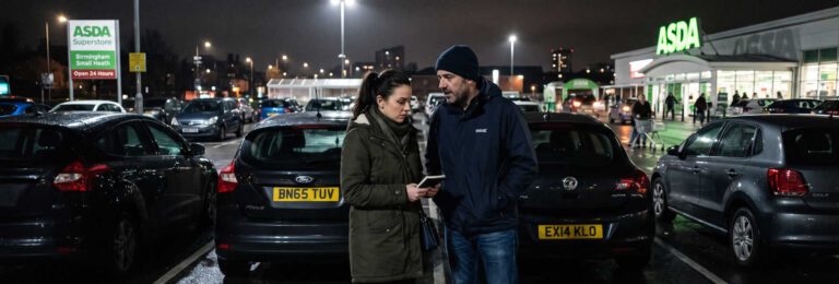 Secret Meeting in a Supermarket Car Park